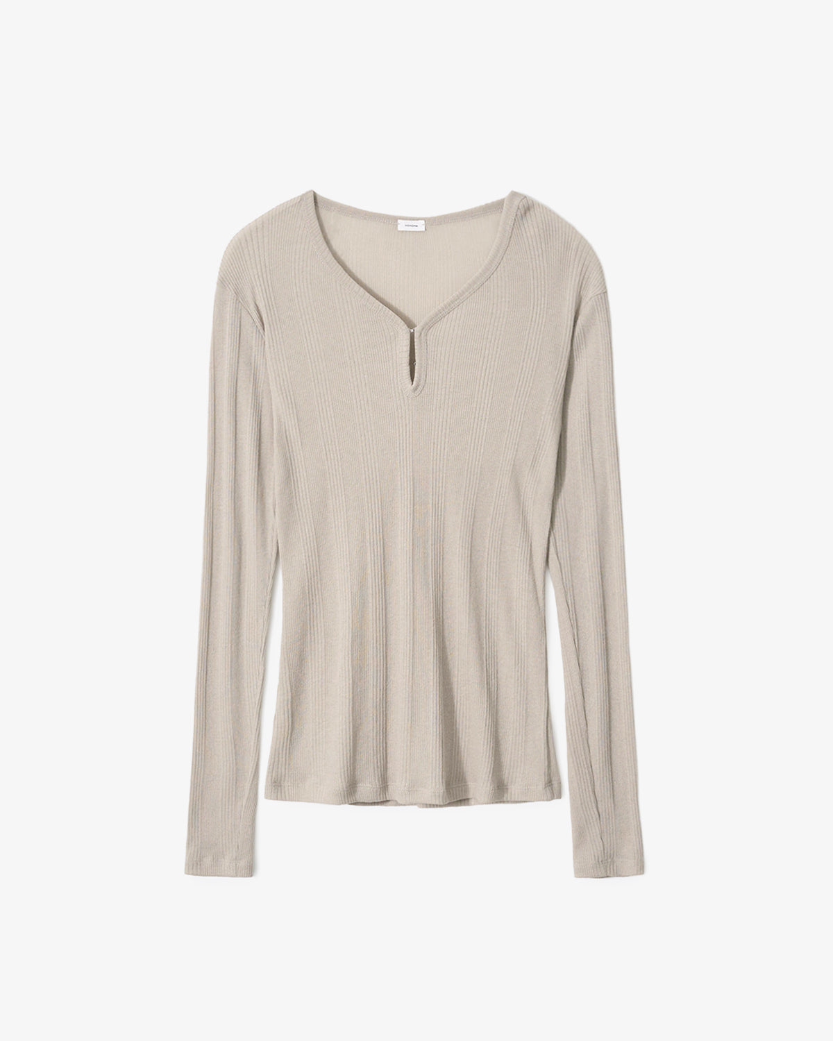 TEXTURED RIB LONG SLEEVE