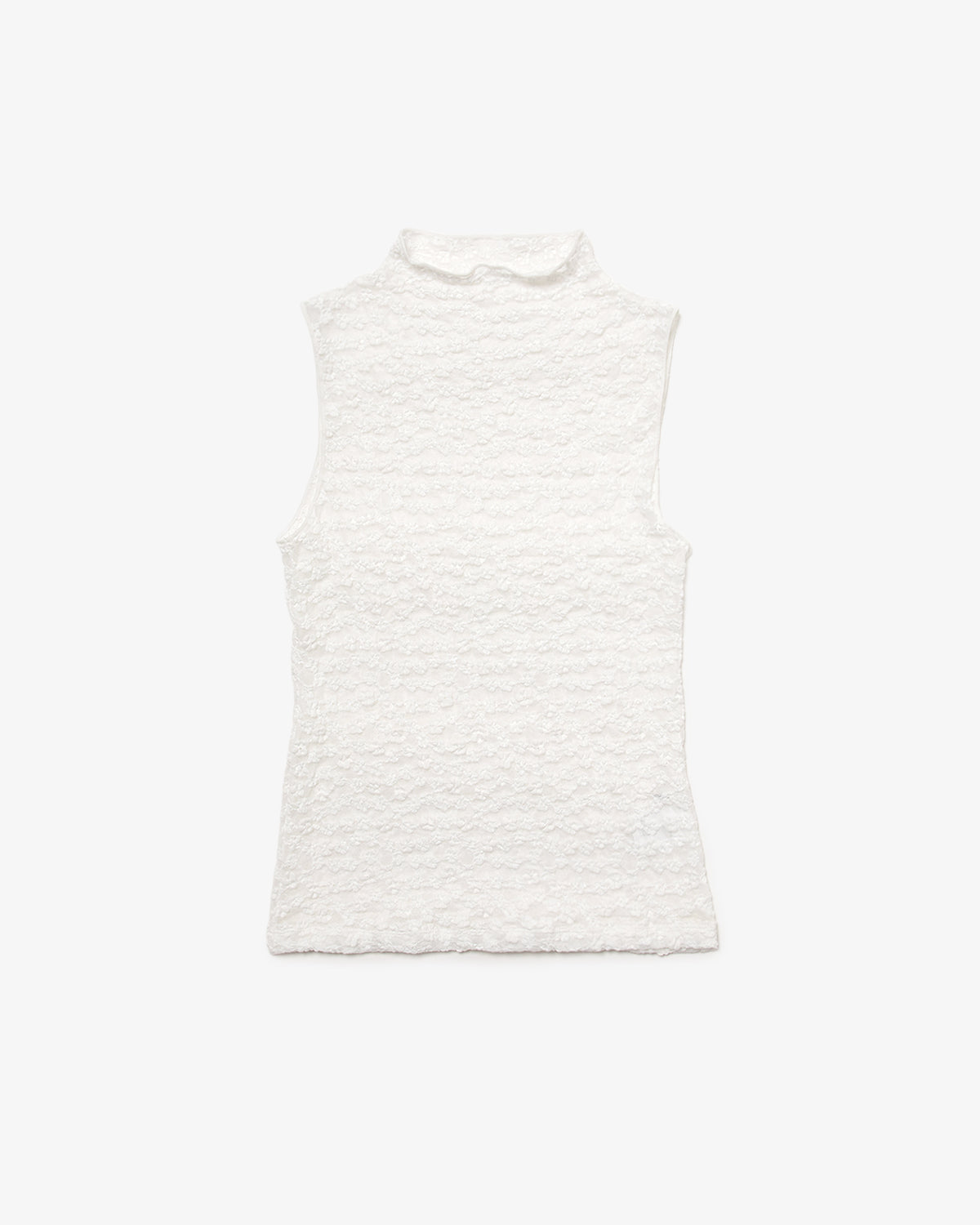 FITTED LACE JERSEY TOP