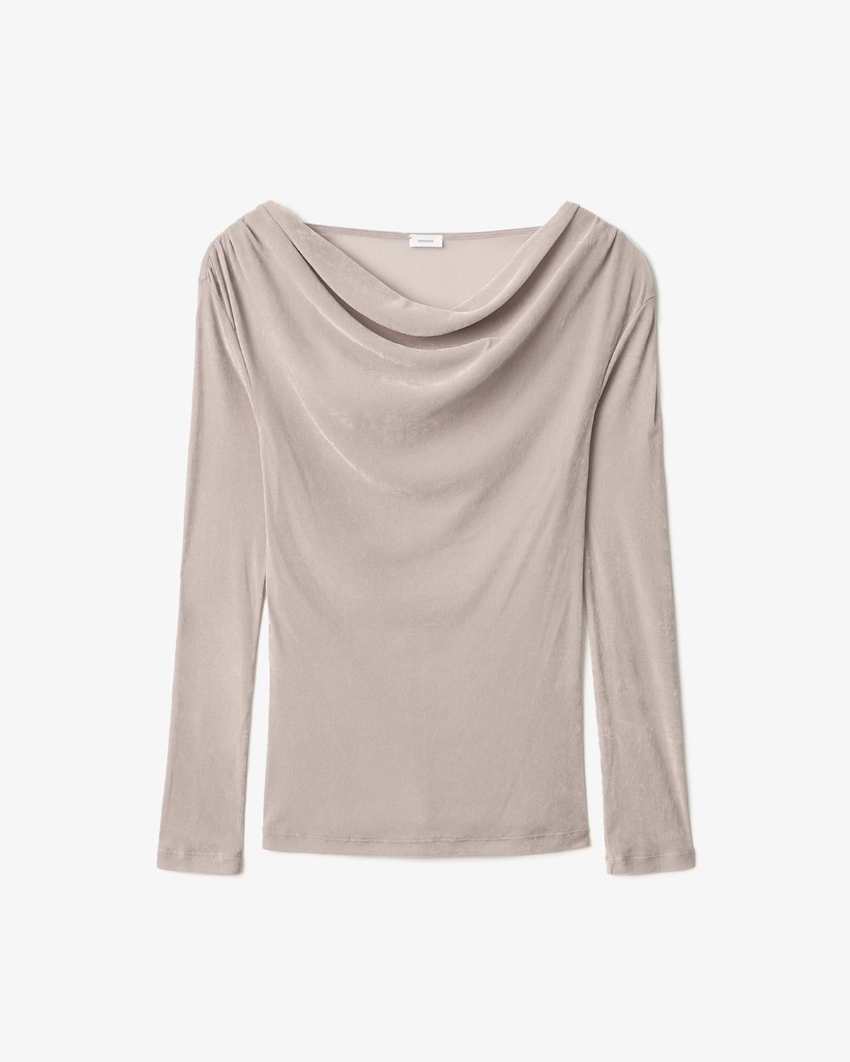 VINTAGE VELVET DRAPED T-SHIRT