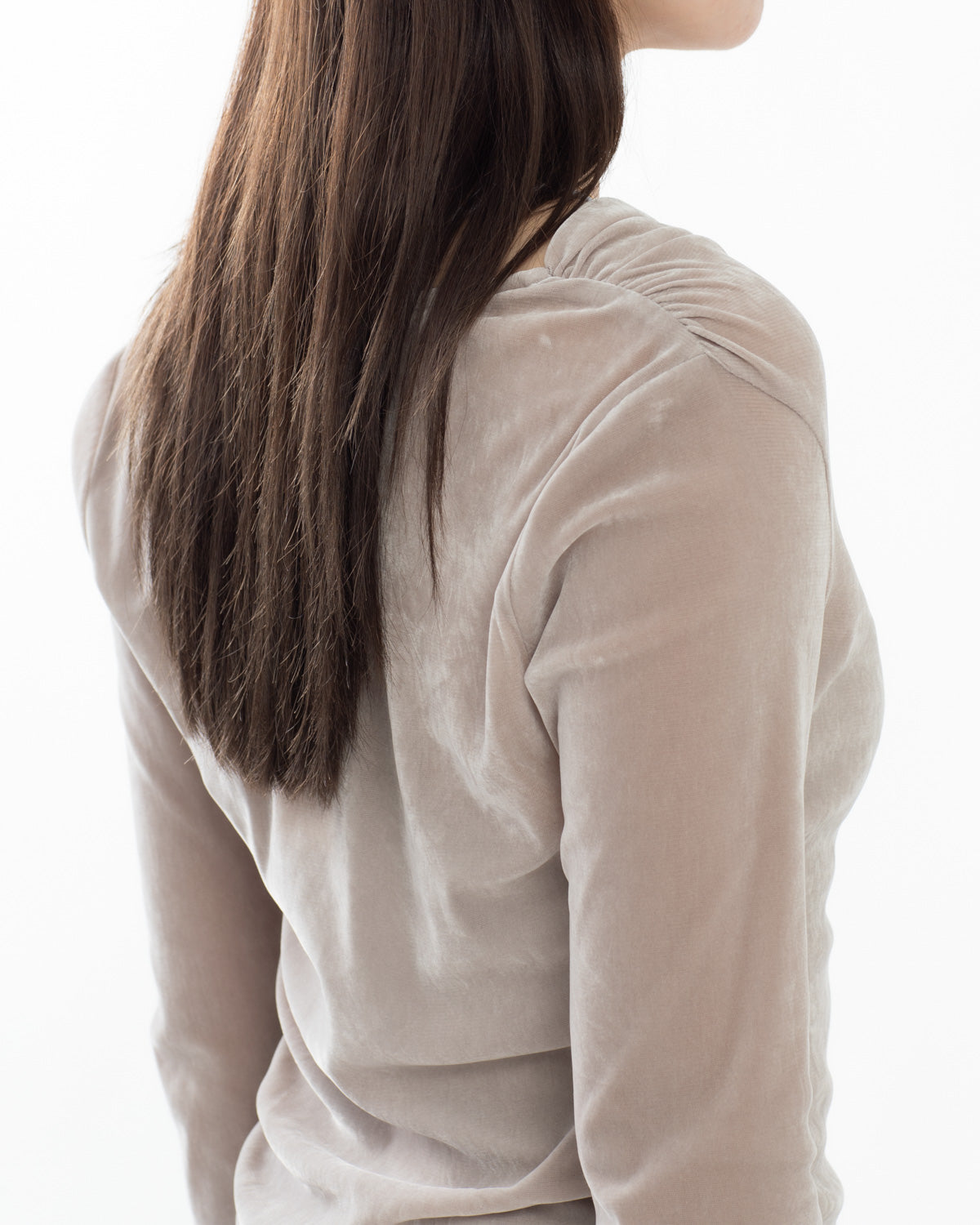 VINTAGE VELVET DRAPED T-SHIRT