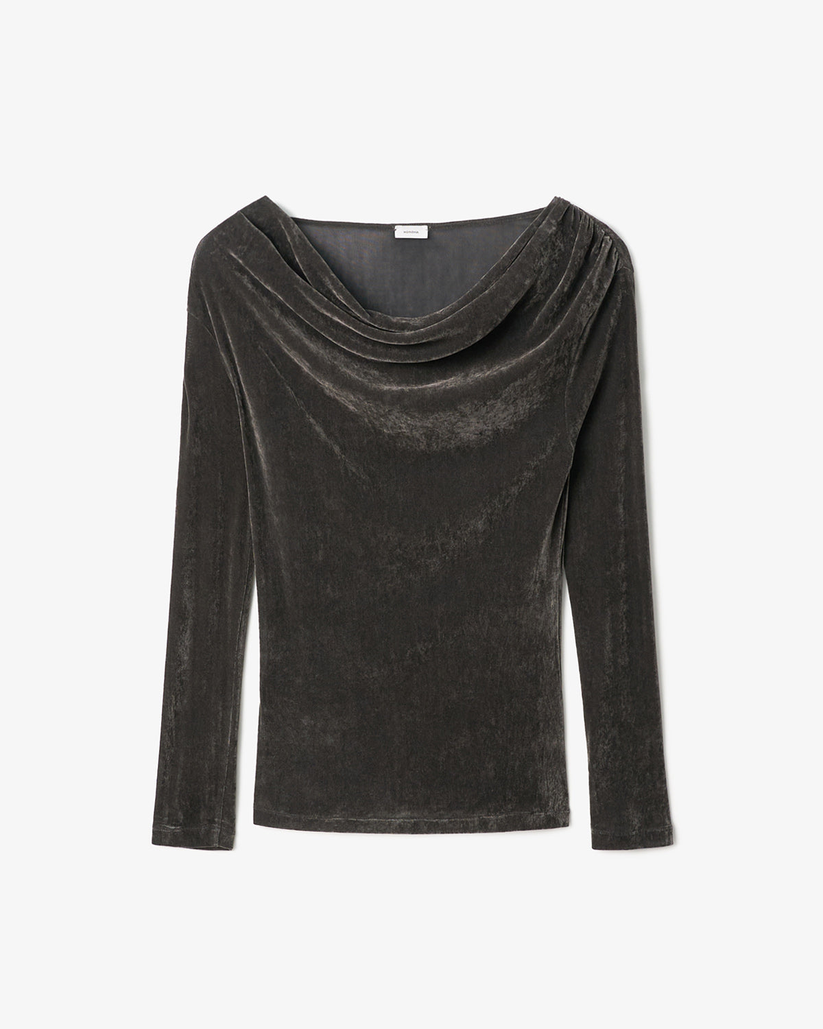 VINTAGE VELVET DRAPED T-SHIRT