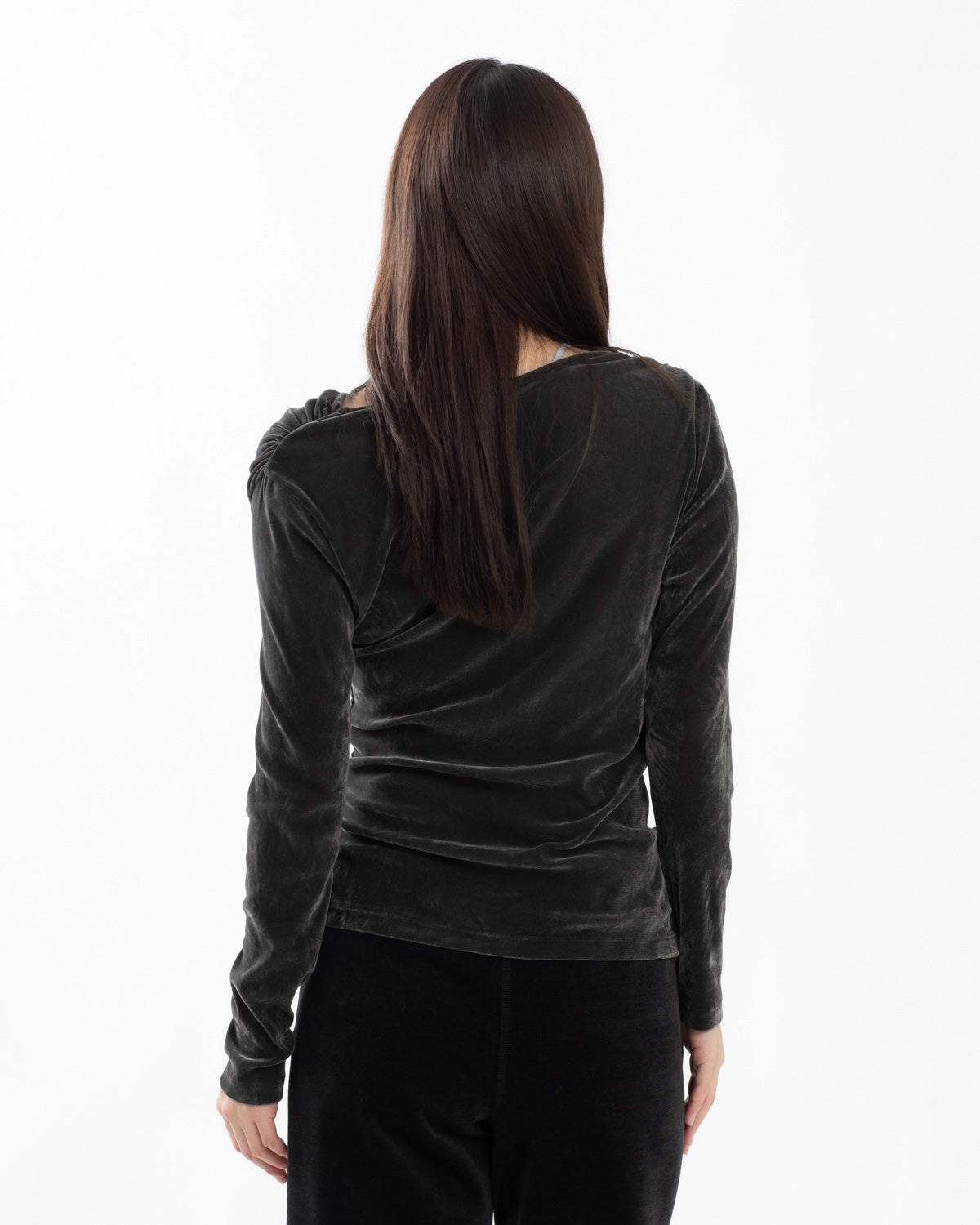 VINTAGE VELVET DRAPED T-SHIRT