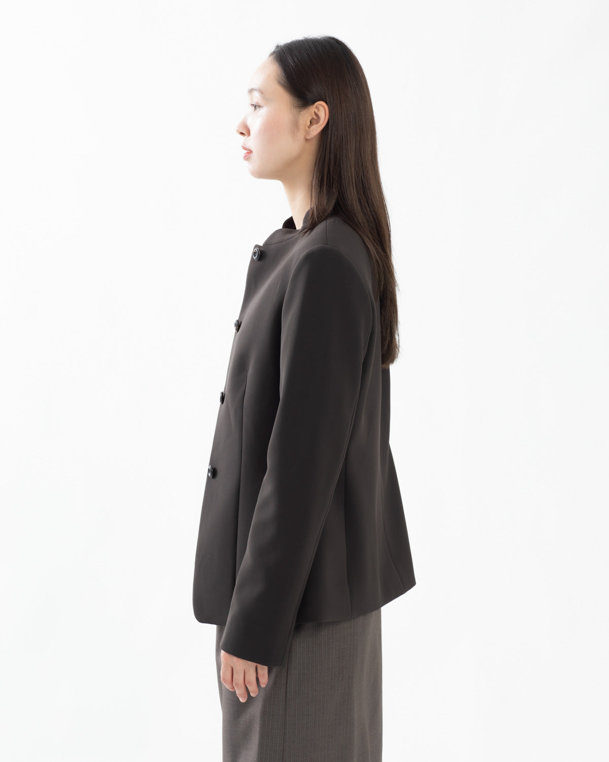 MINIMAL STAND COLLAR JACKET