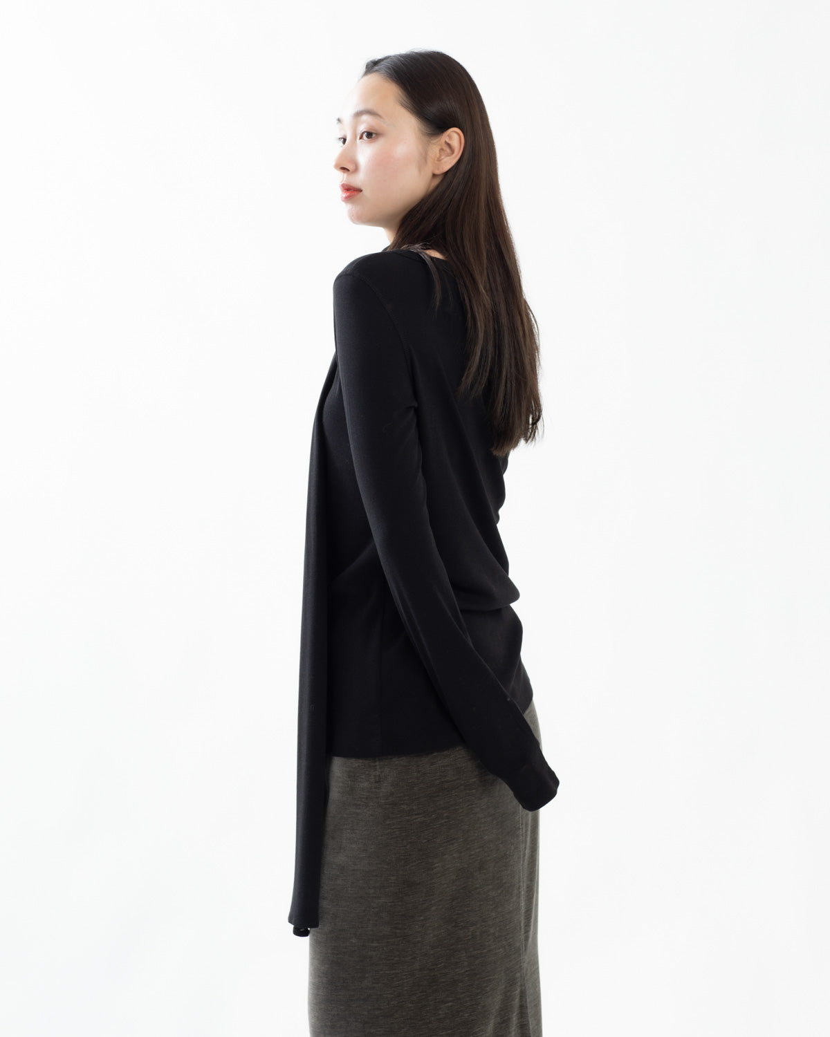 CLASSIC RIBBED SCARF CARDIGAN