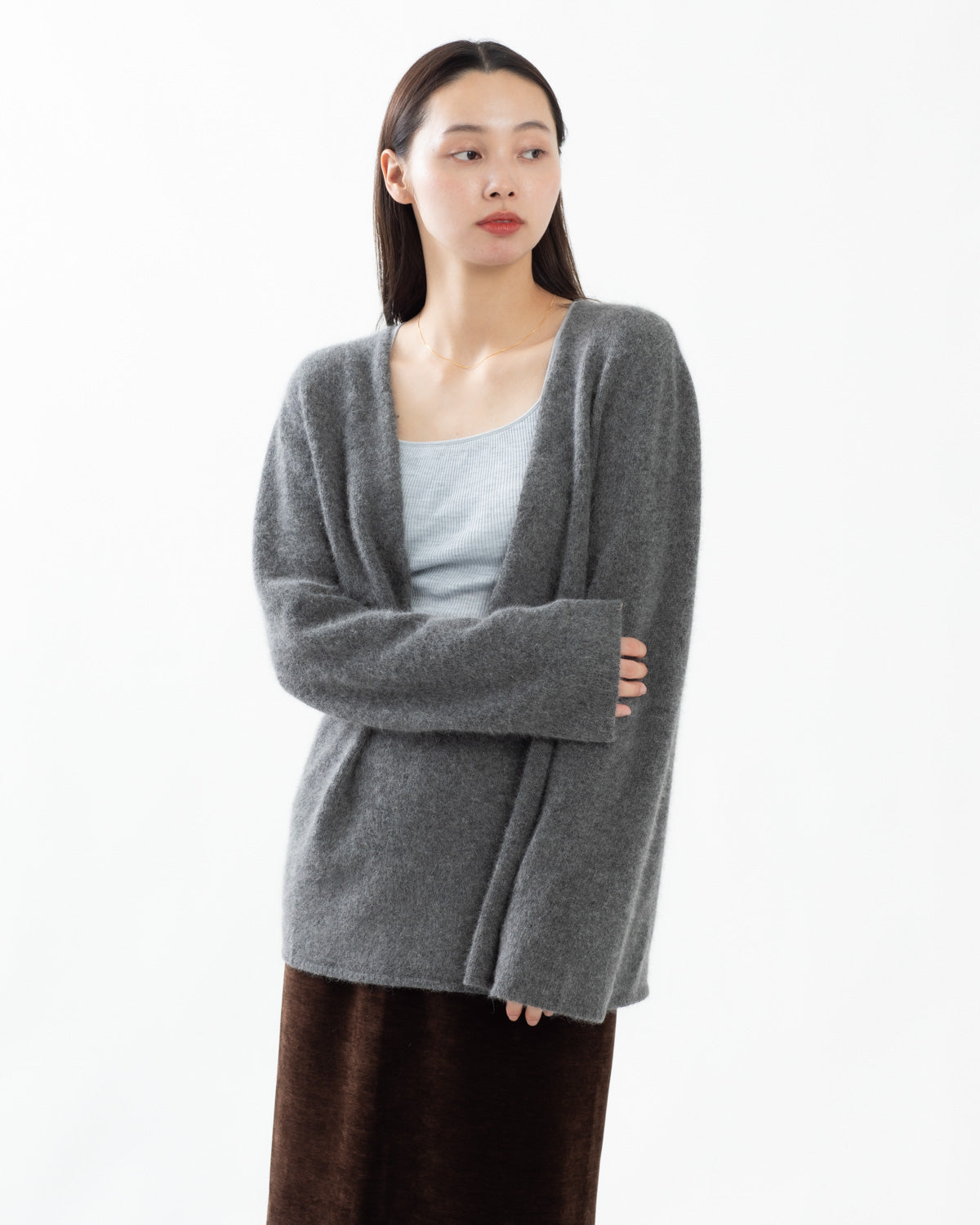 FOX DEEP V-NECK KNIT