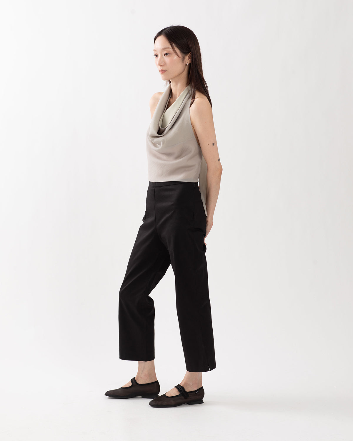 CROPPED SLIM PANTS