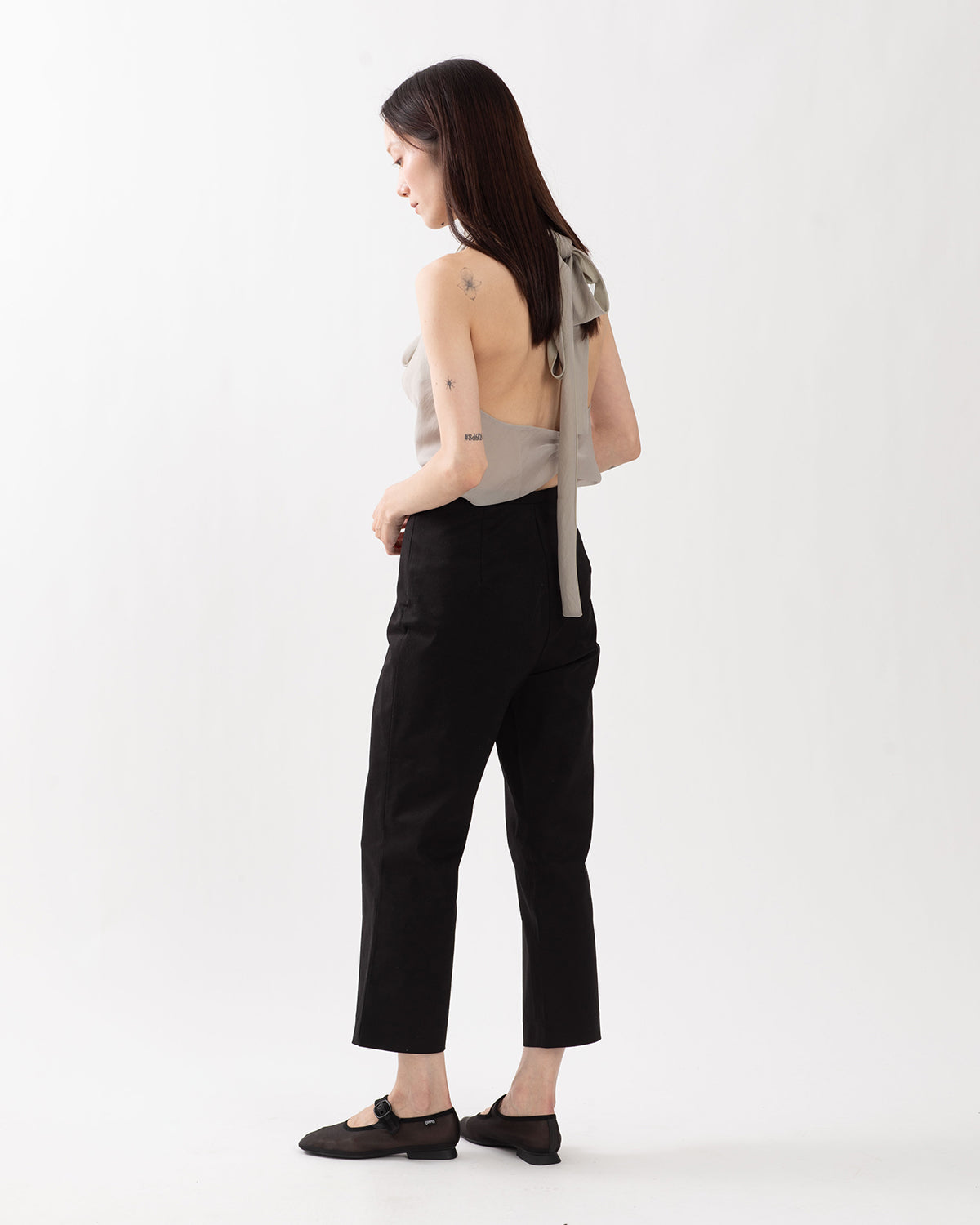 CROPPED SLIM PANTS