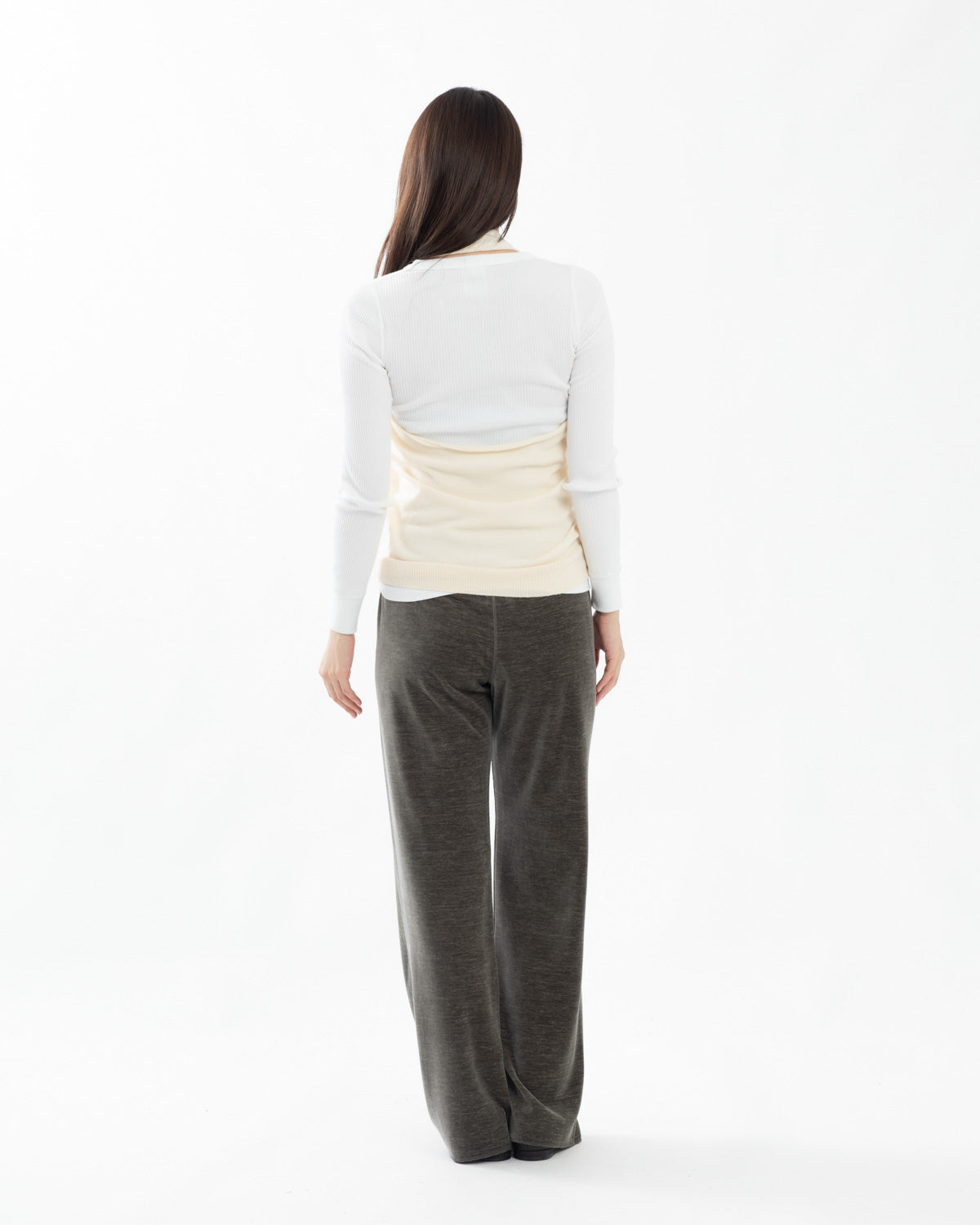 BRUSHED VELVET JERSEY PANTS