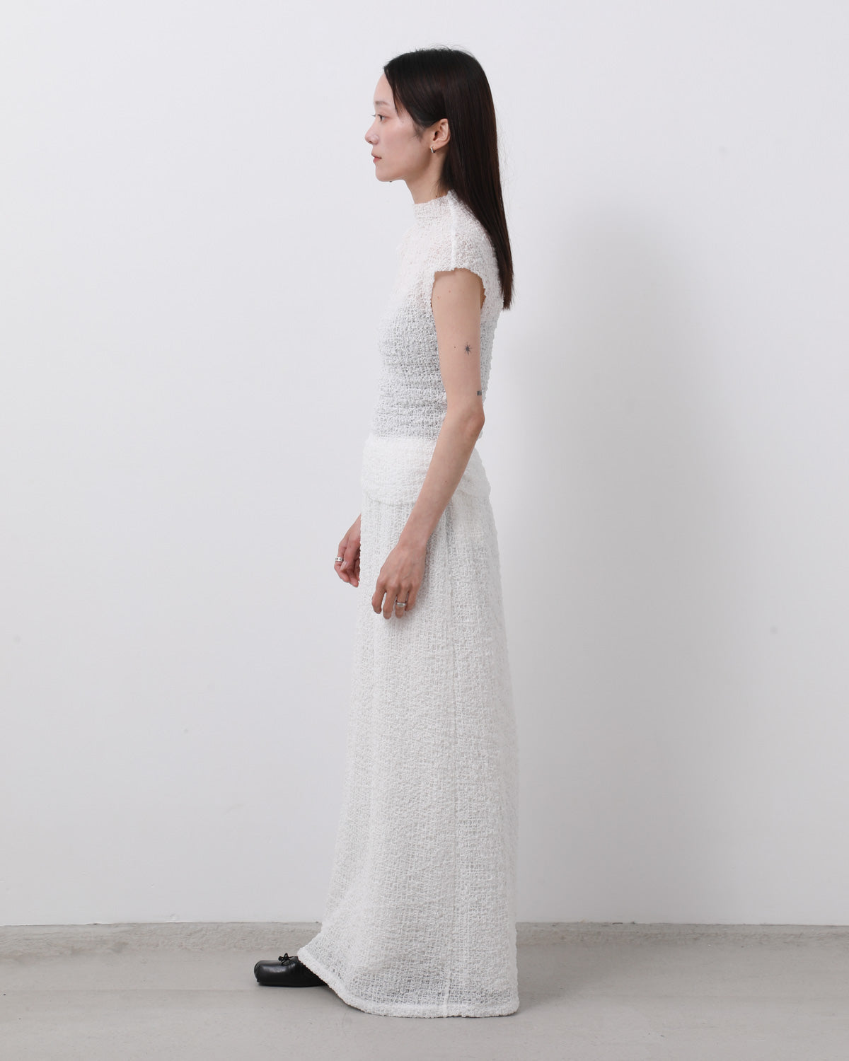 SOFT BOUCLE LONG SKIRT