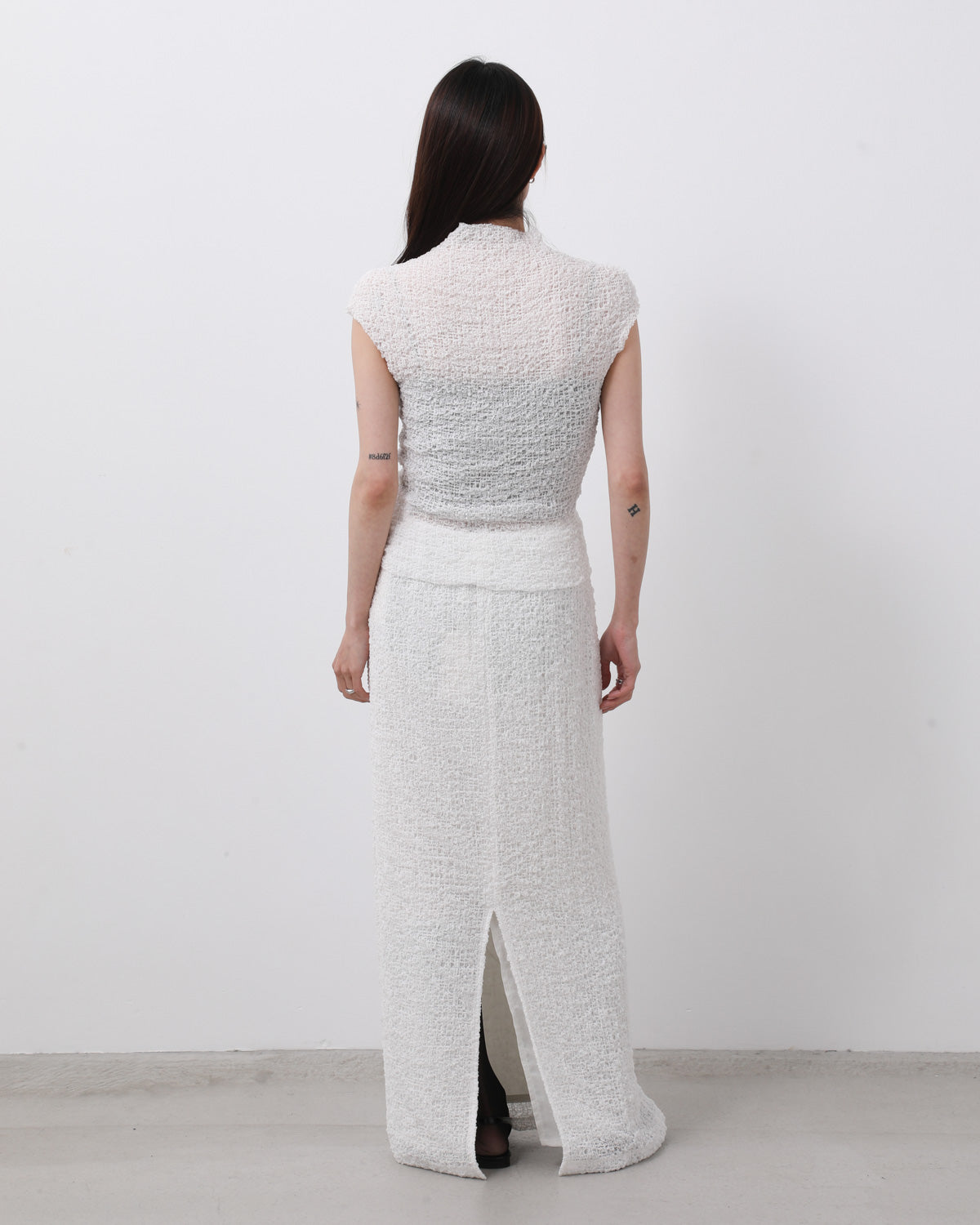 SOFT BOUCLE LONG SKIRT