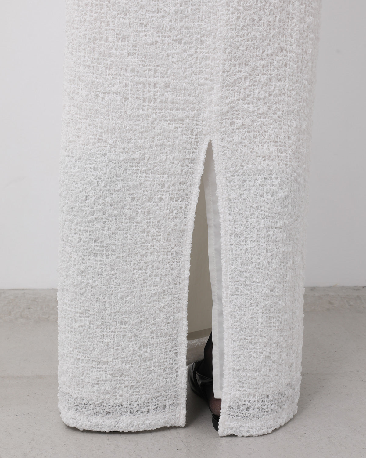 SOFT BOUCLE LONG SKIRT
