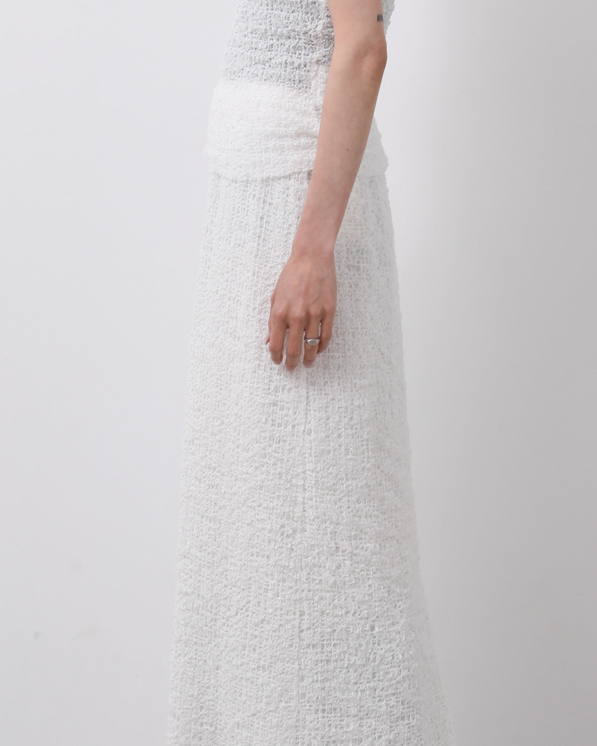 SOFT BOUCLE LONG SKIRT