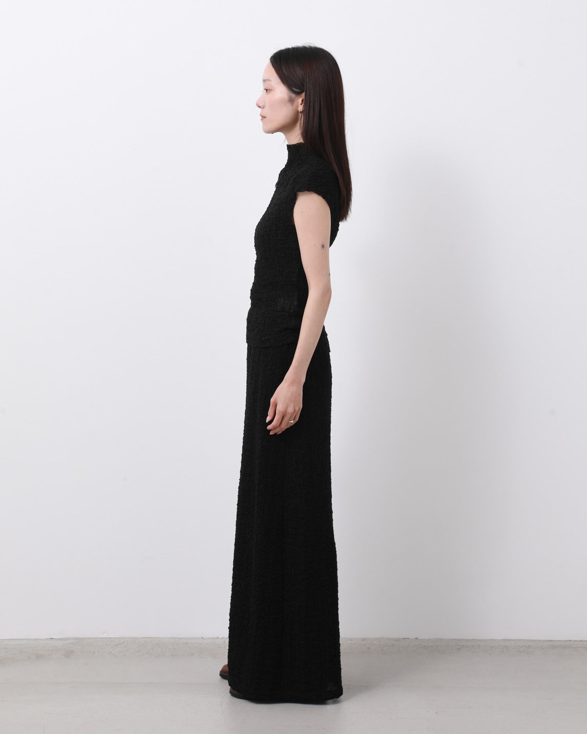 SOFT BOUCLE LONG SKIRT