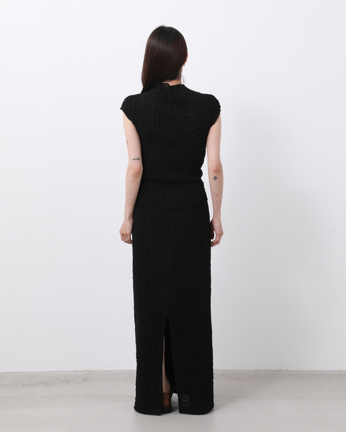 SOFT BOUCLE LONG SKIRT