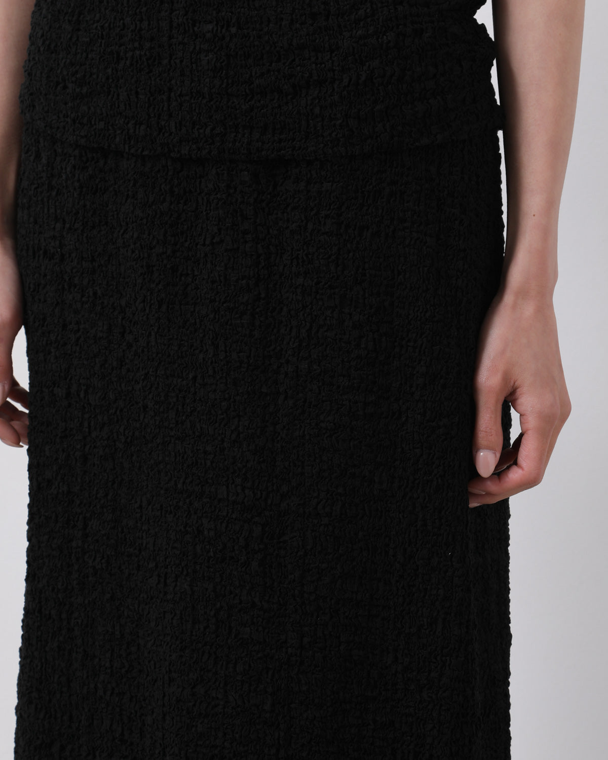 SOFT BOUCLE LONG SKIRT