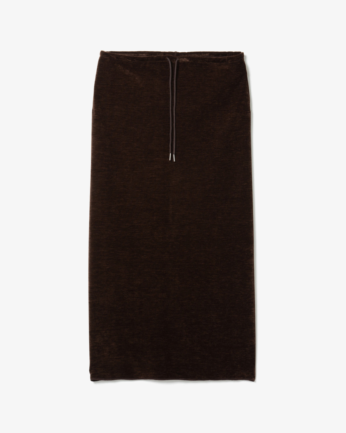 BRUSHED VELVET JERSEY SKIRT