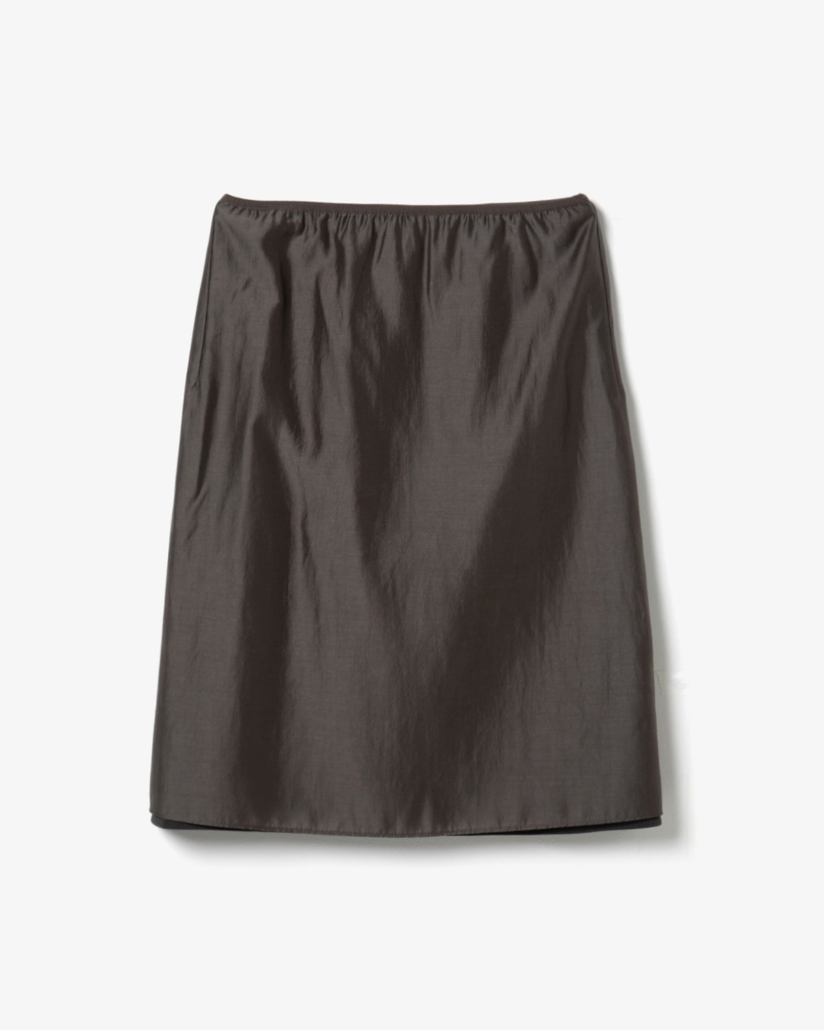 DOUBLE LAYER SHEER MIDI SKIRT