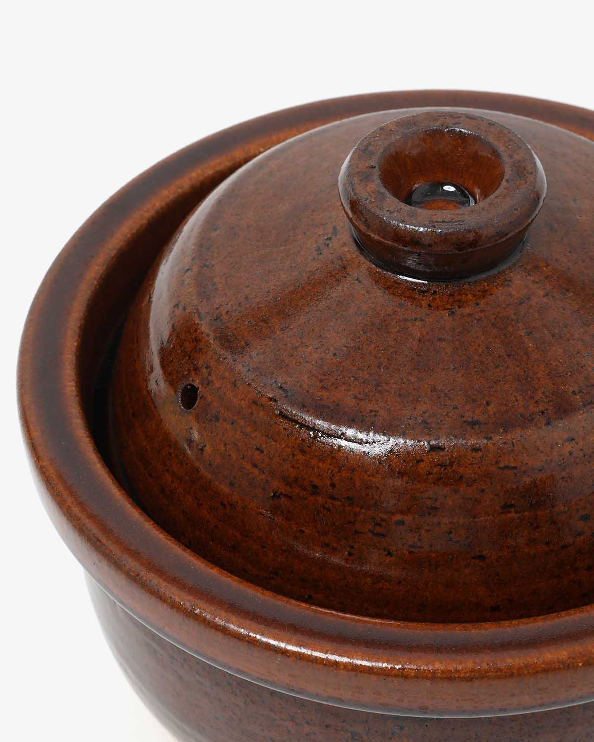 米炊き土鍋 三合 - 飴色