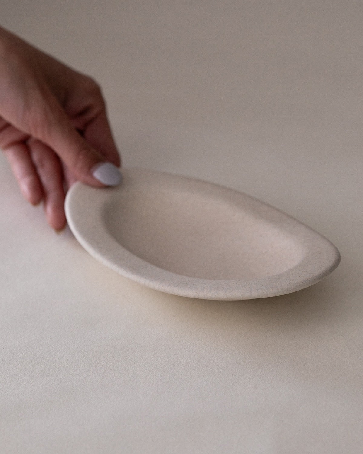 OVAL PLATE M - 貫入