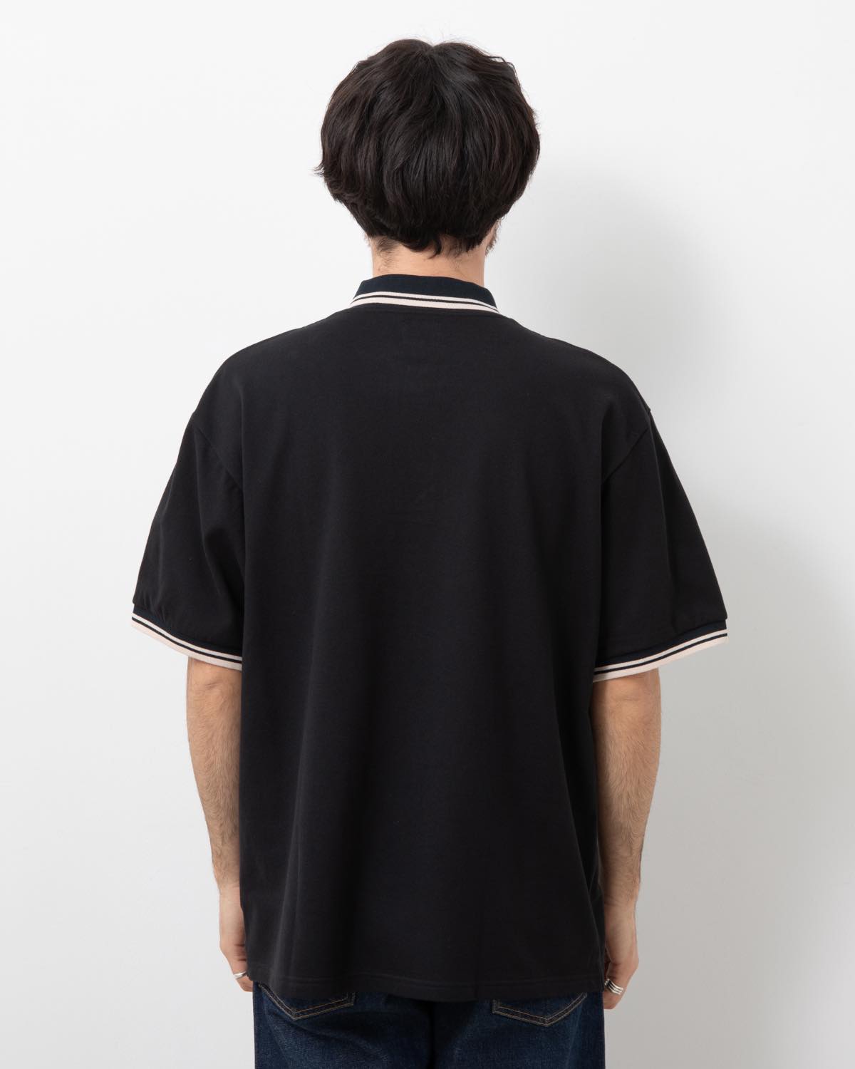 SHAWL COLLAR POLO - COTTON PIQUE