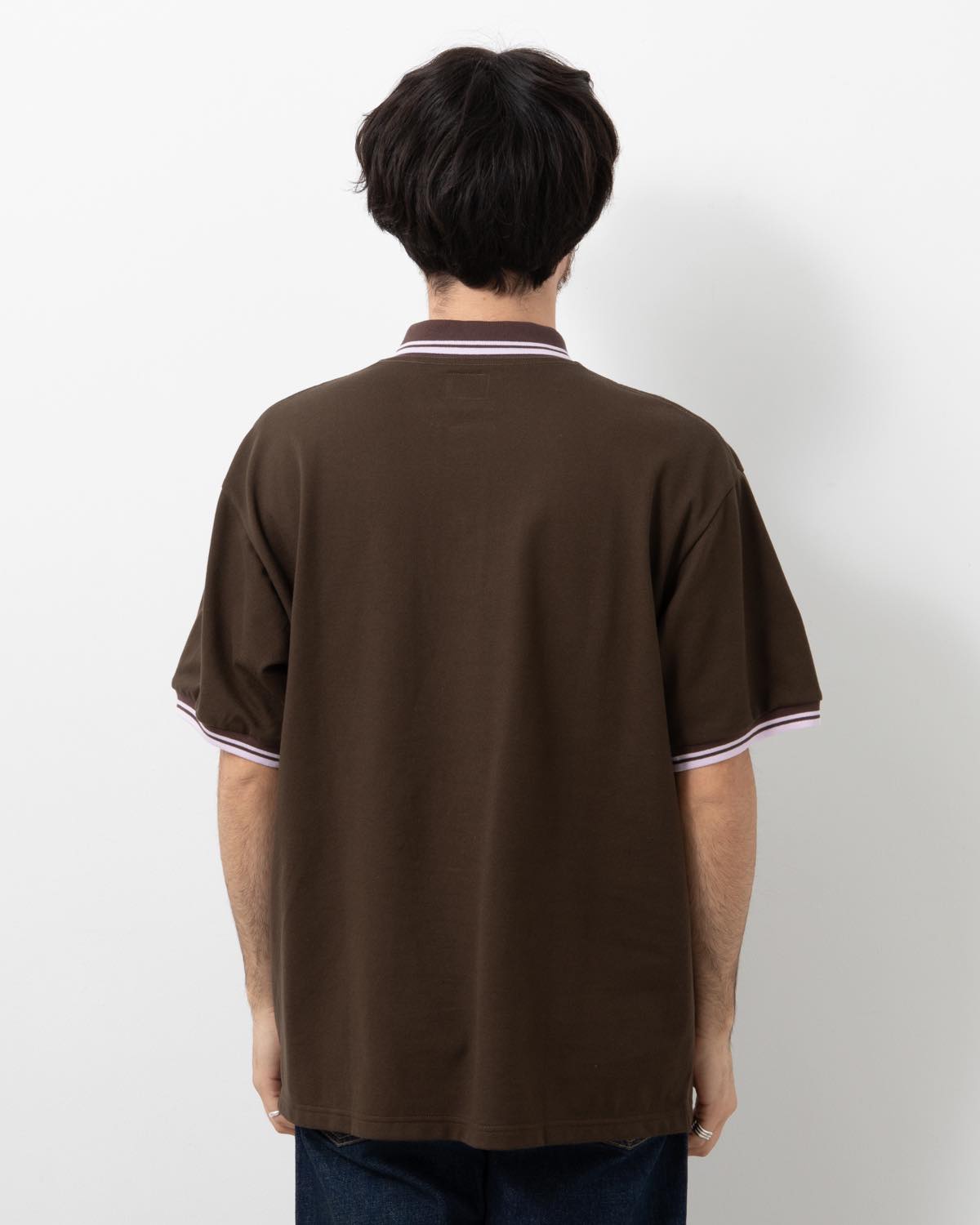 SHAWL COLLAR POLO - COTTON PIQUE