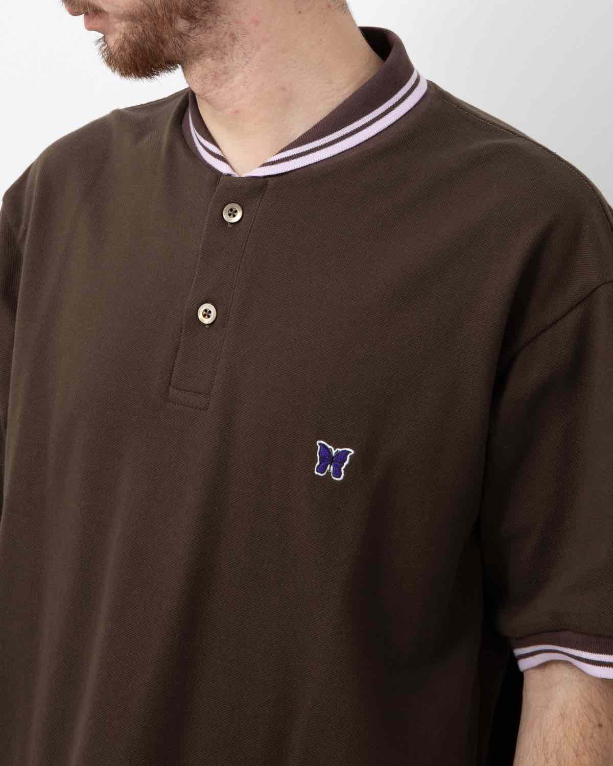 SHAWL COLLAR POLO - COTTON PIQUE