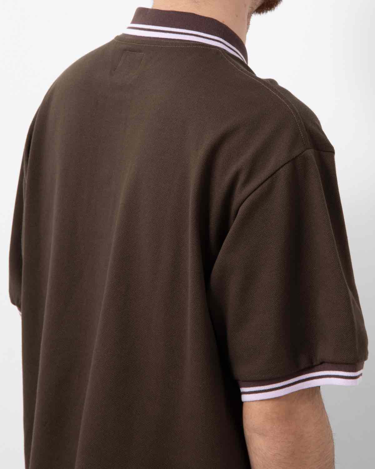 SHAWL COLLAR POLO - COTTON PIQUE