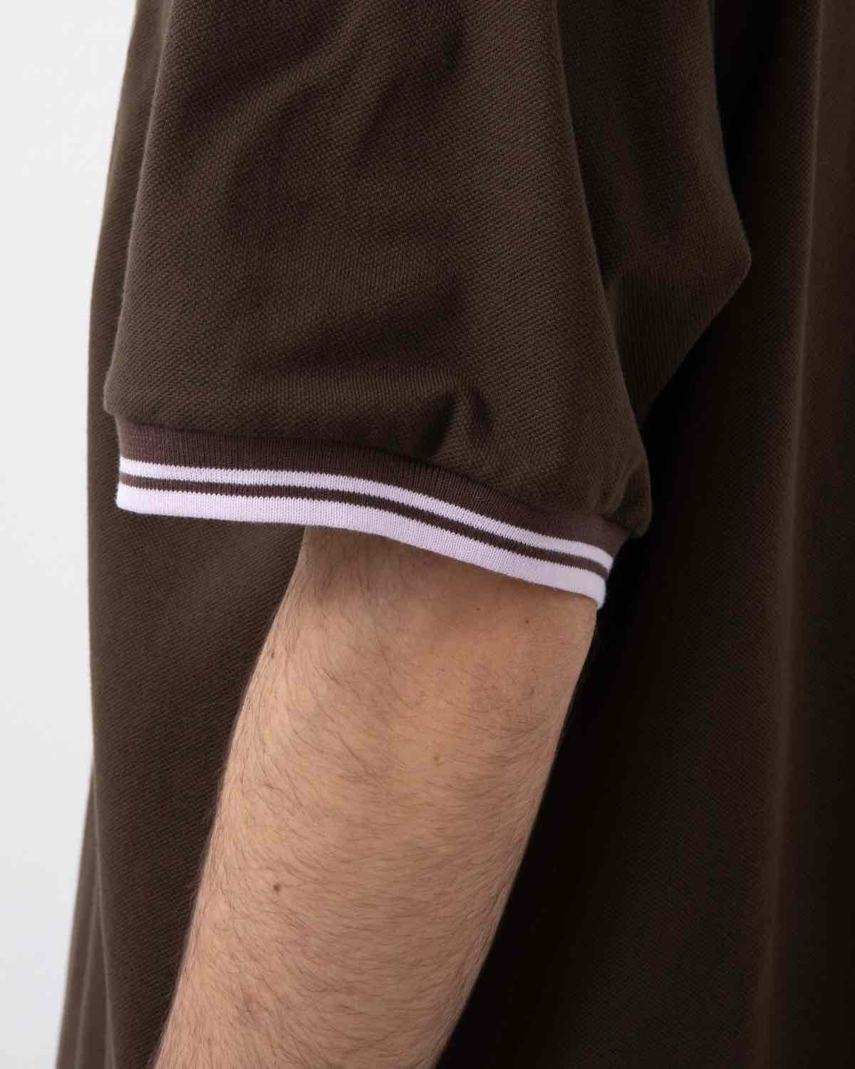 SHAWL COLLAR POLO - COTTON PIQUE