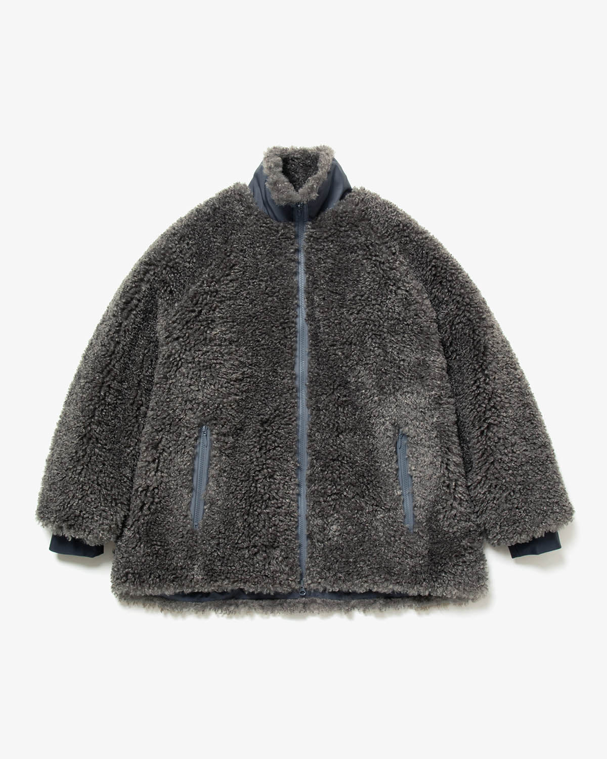 S.C.FUR JACKET - POLY CURLY FUR