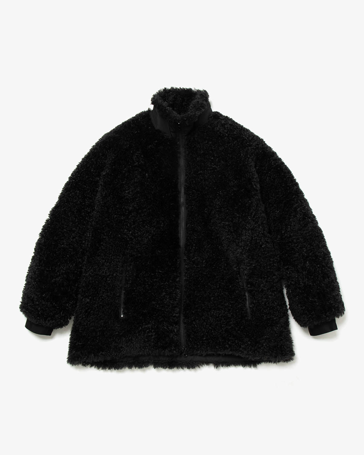 S.C.FUR JACKET - POLY CURLY FUR