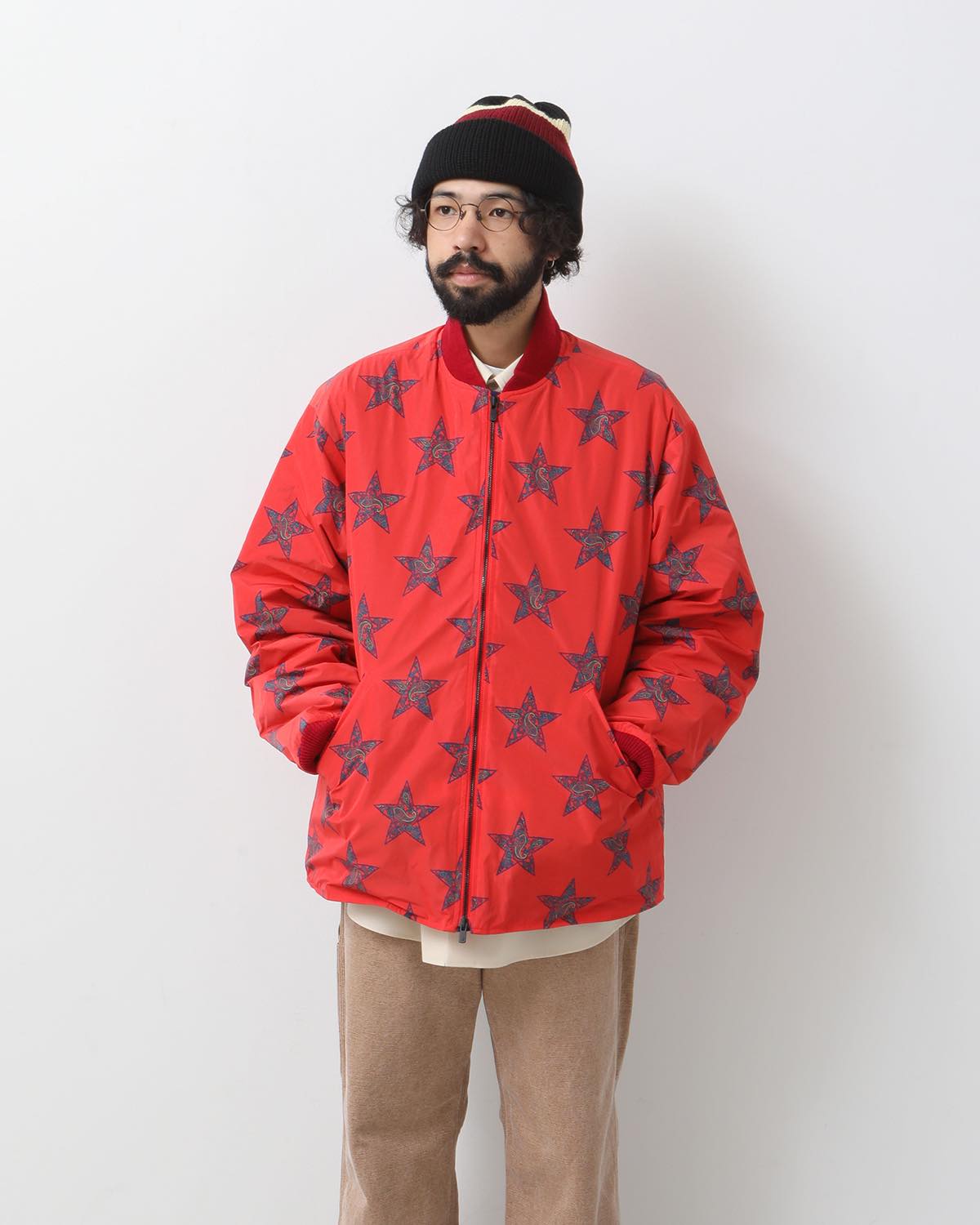 R.C. DOWN JACKET - POLY TAFFETA / PRINTED