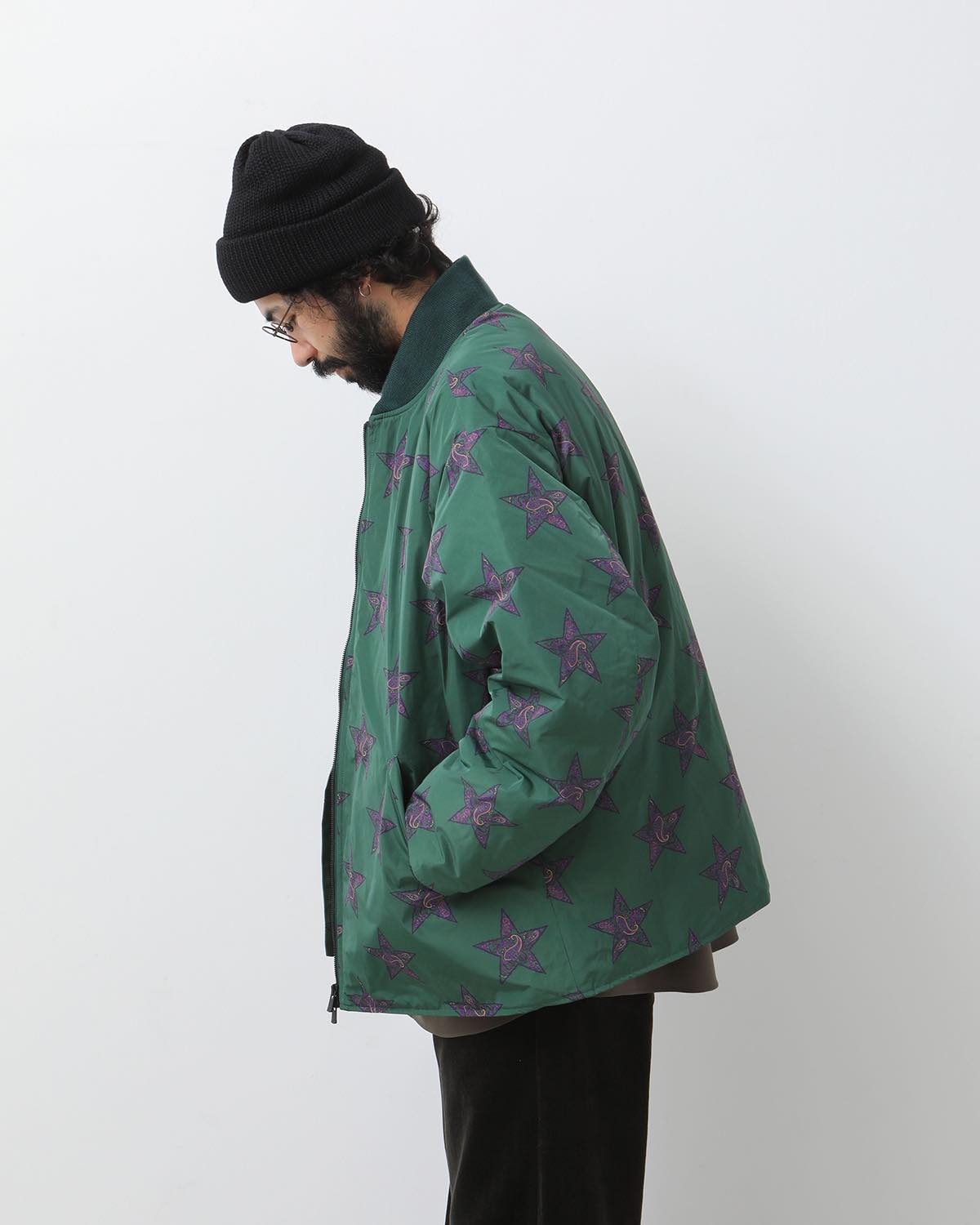 R.C. DOWN JACKET - POLY TAFFETA / PRINTED