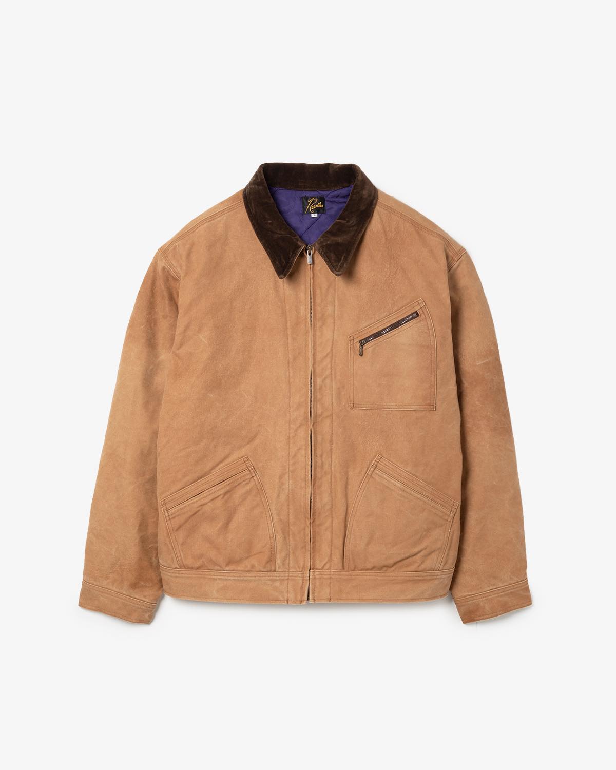 ZIPPED WORK JACKET - DUCK CANVAS / KAKISHIBU PAINT