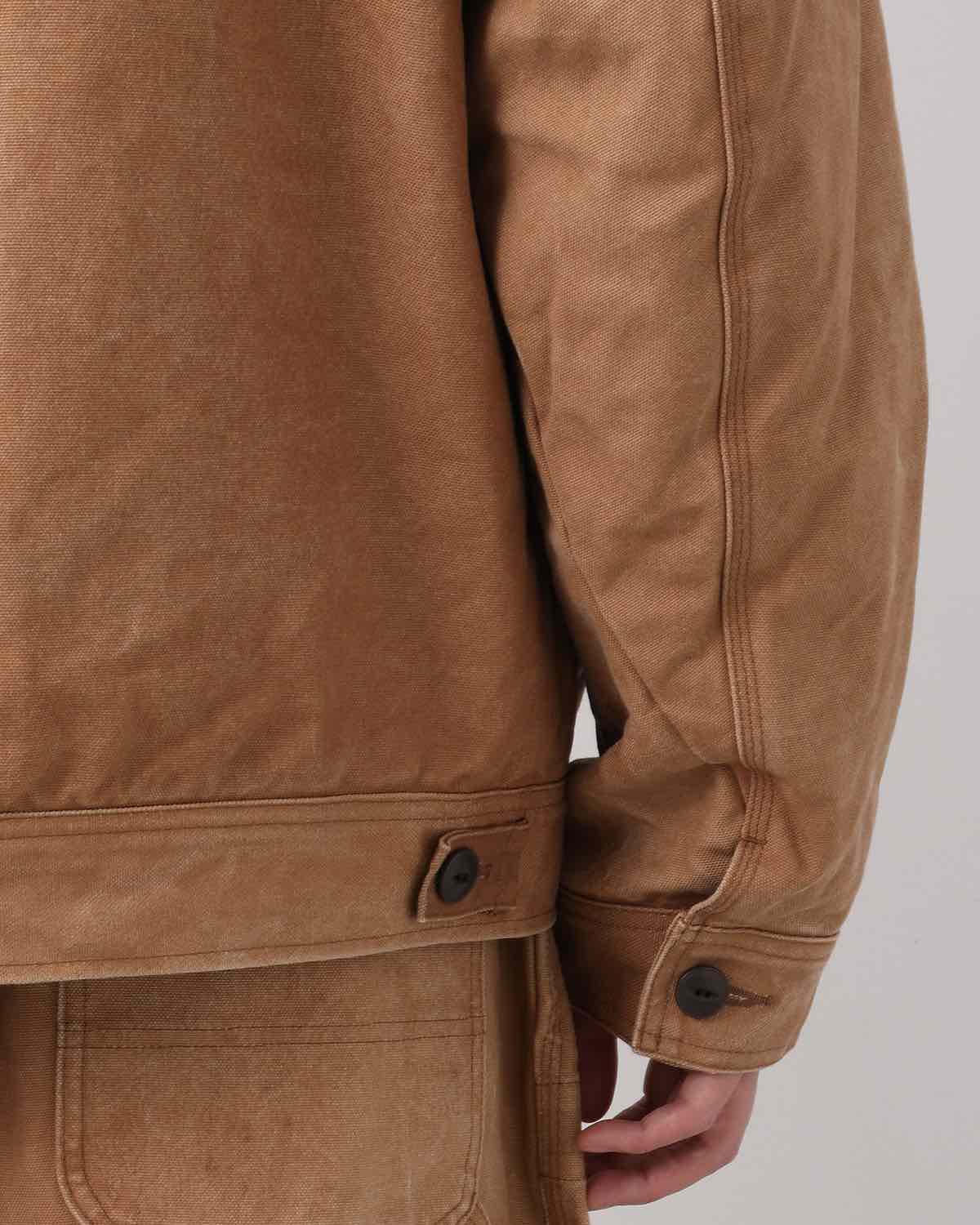 ZIPPED WORK JACKET - DUCK CANVAS / KAKISHIBU PAINT