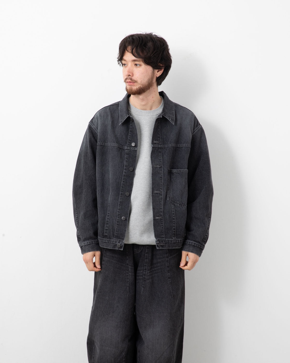 DARTS BOTTOM JEAN JACKET - 12OZ DENIM