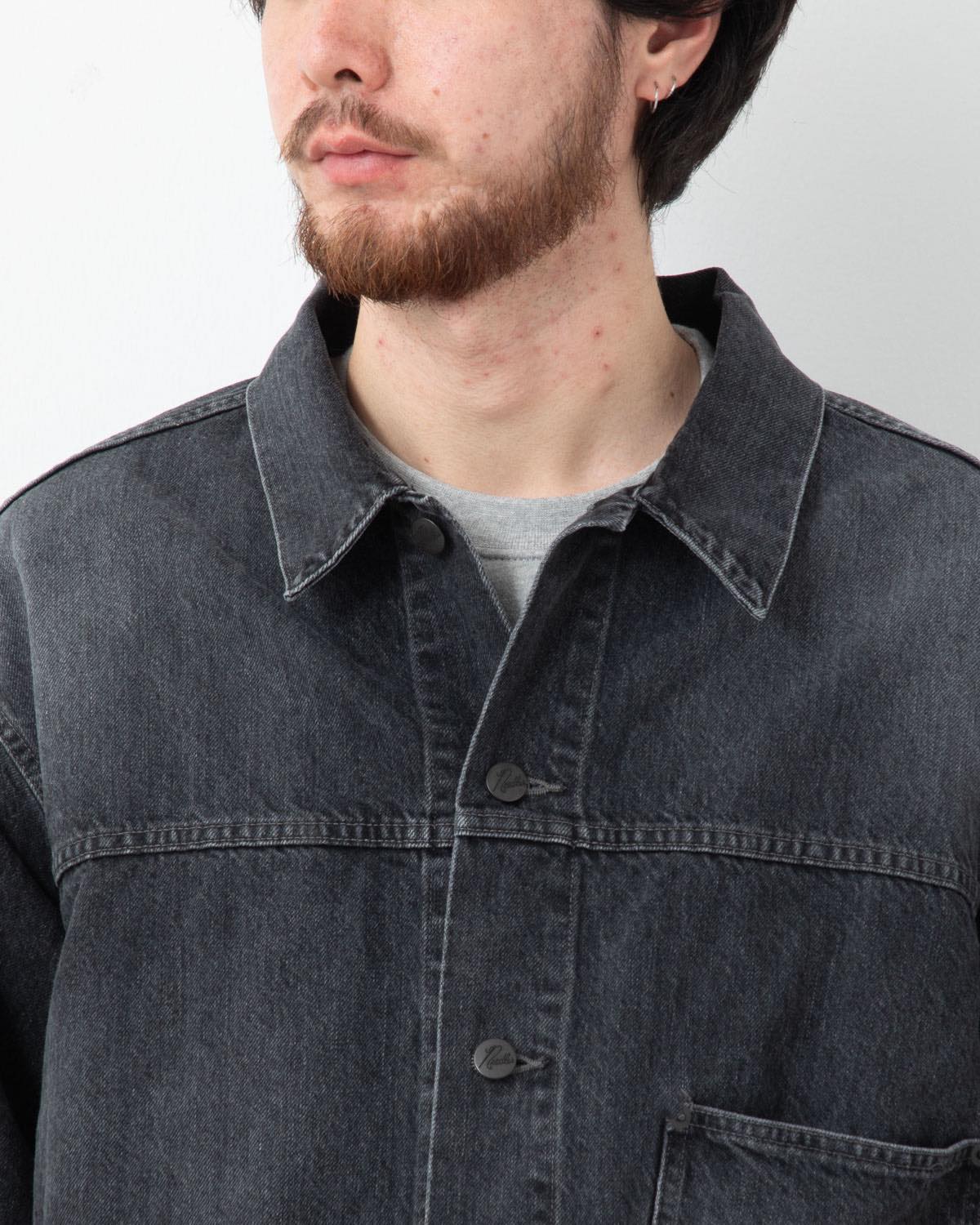 DARTS BOTTOM JEAN JACKET - 12OZ DENIM