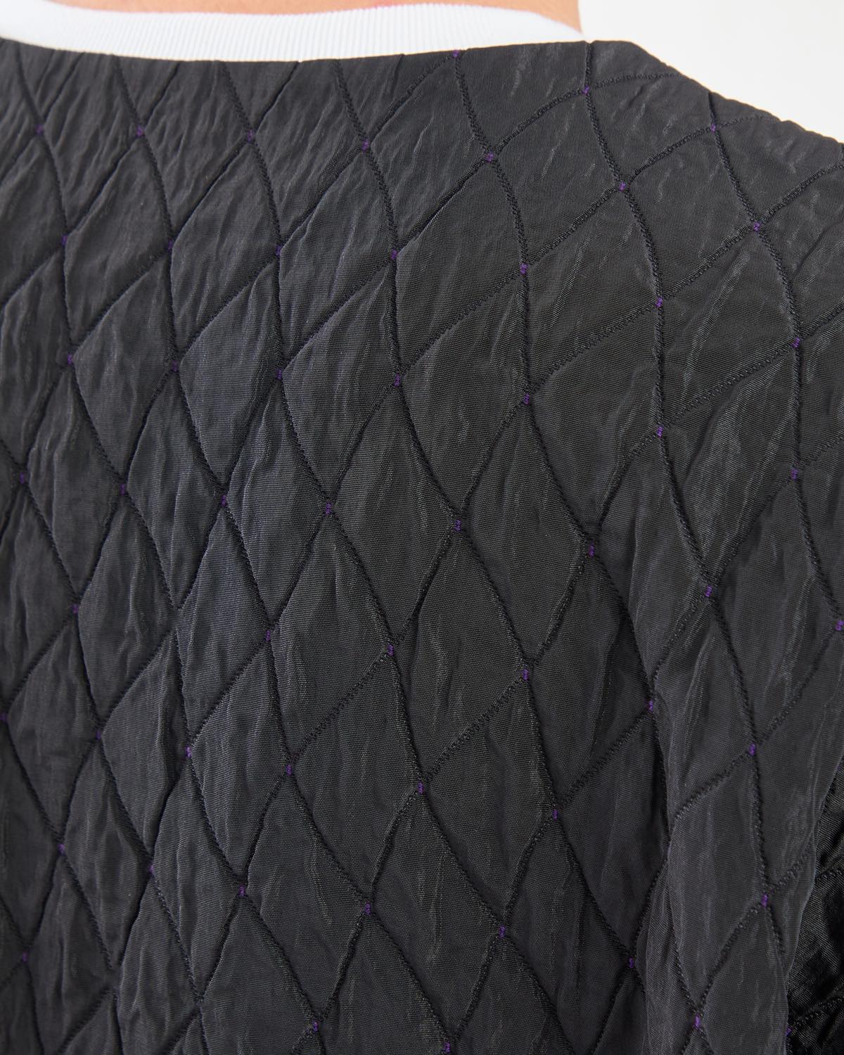 SNAP CARDIGAN - FRINGE JACQUARD / RIPPLES