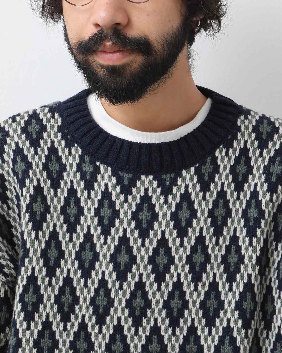 CREW NECK SWEATER - SHETLAND