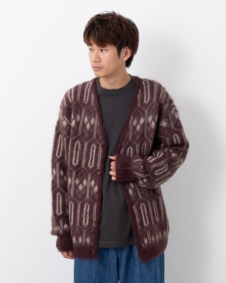 MOHAIR CARDIGAN - GEOMETRIC – COVERCHORD