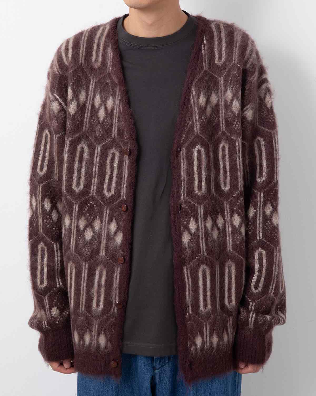 MOHAIR CARDIGAN - GEOMETRIC – COVERCHORD