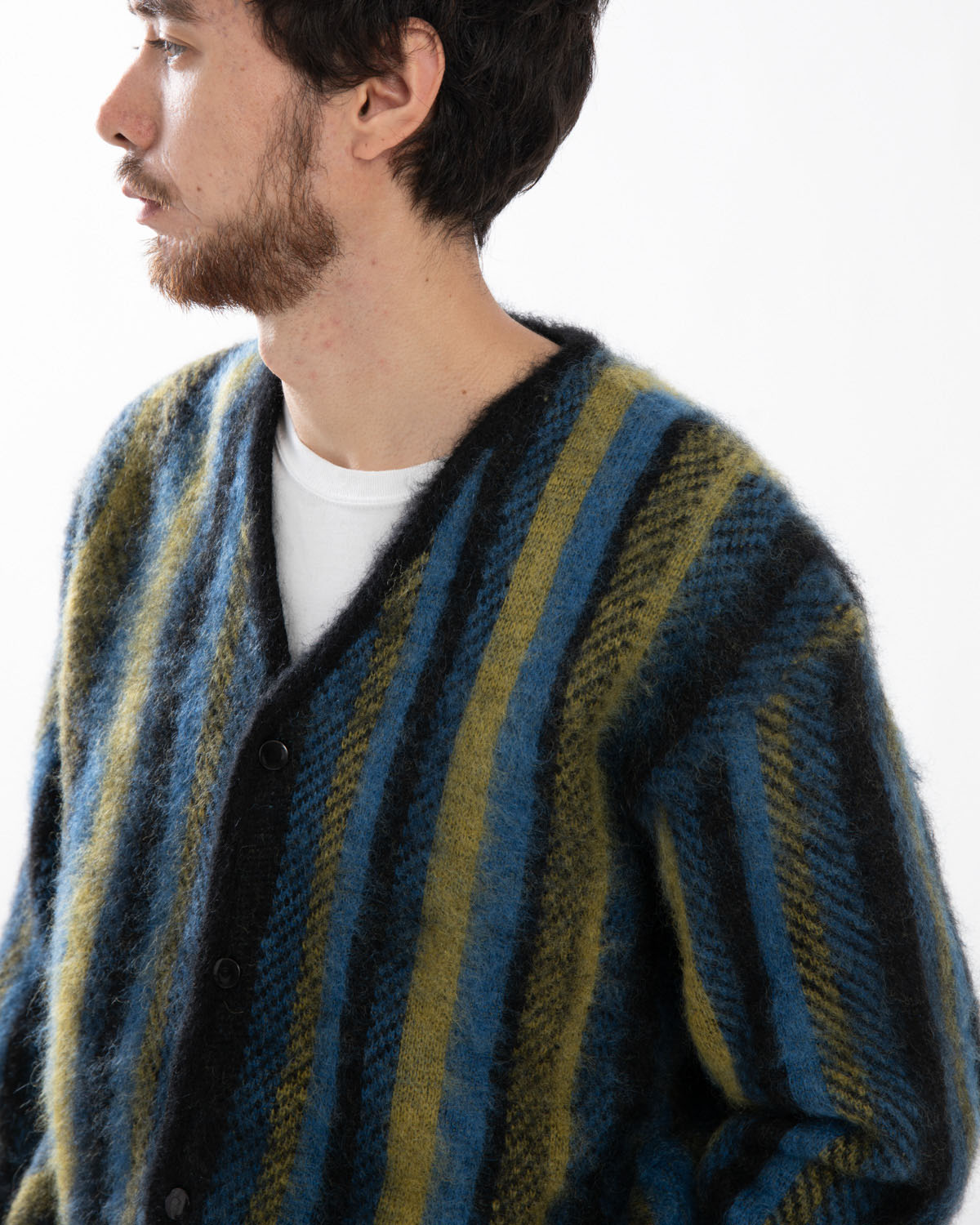 MOHAIR CARDIGAN - STRIPE