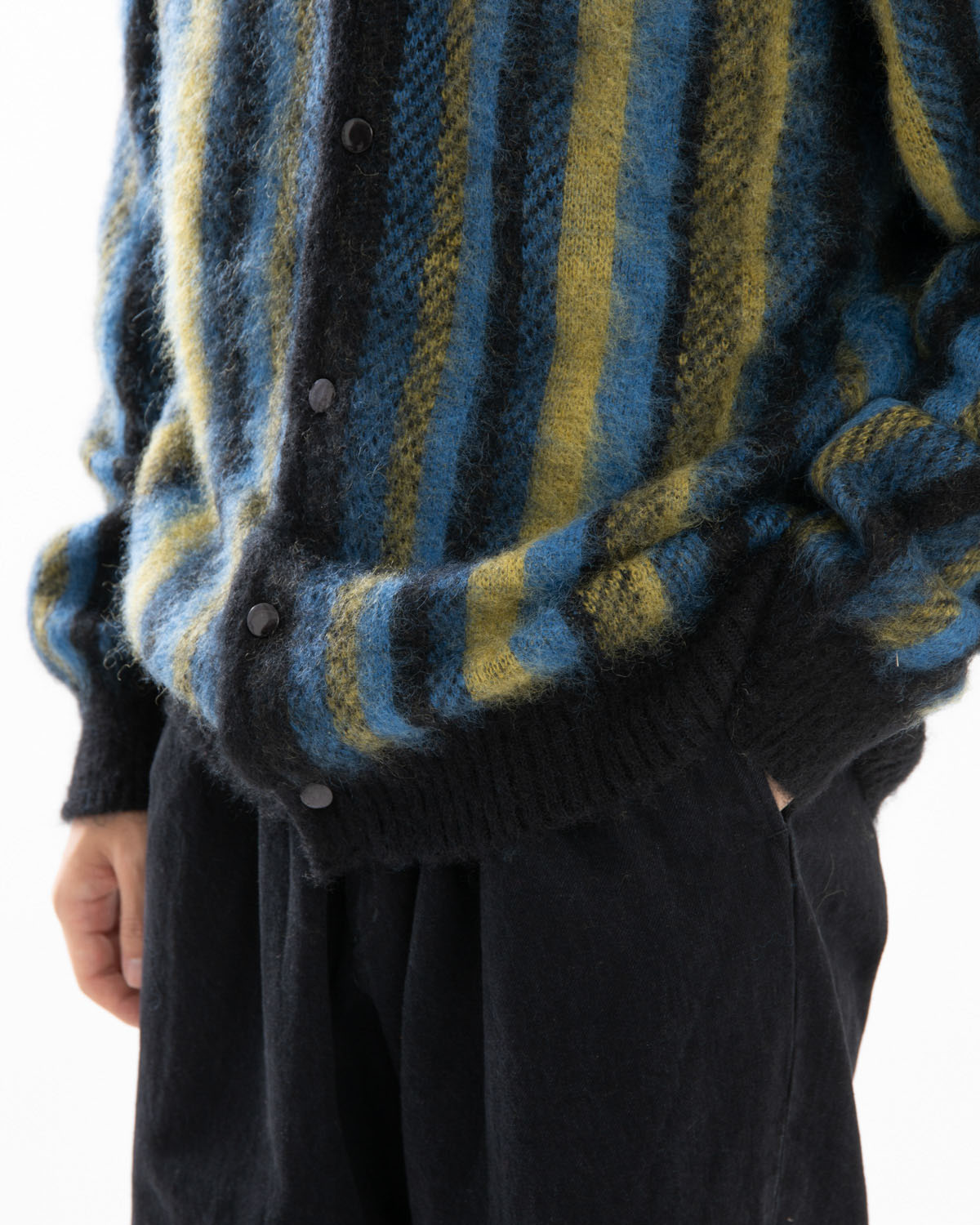MOHAIR CARDIGAN - STRIPE