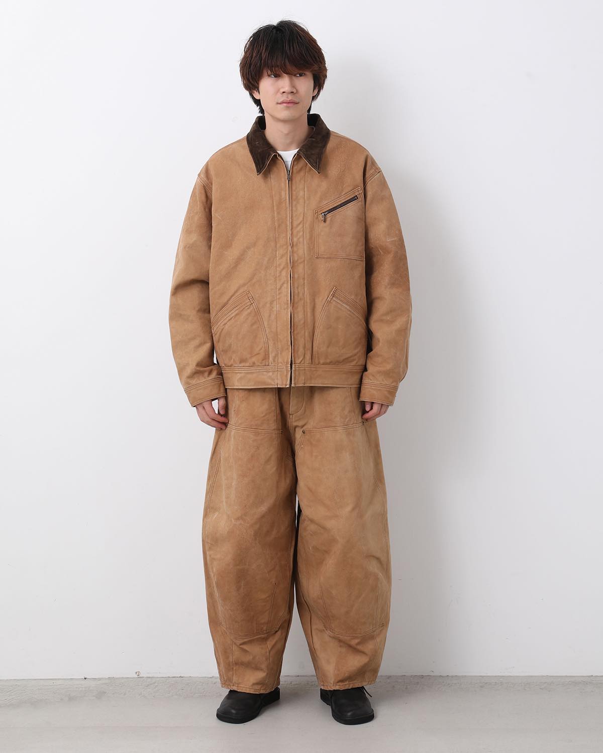 H.D. APRON PAINTER PANT - DUCK CANVAS / KAKISHIBU PAINT