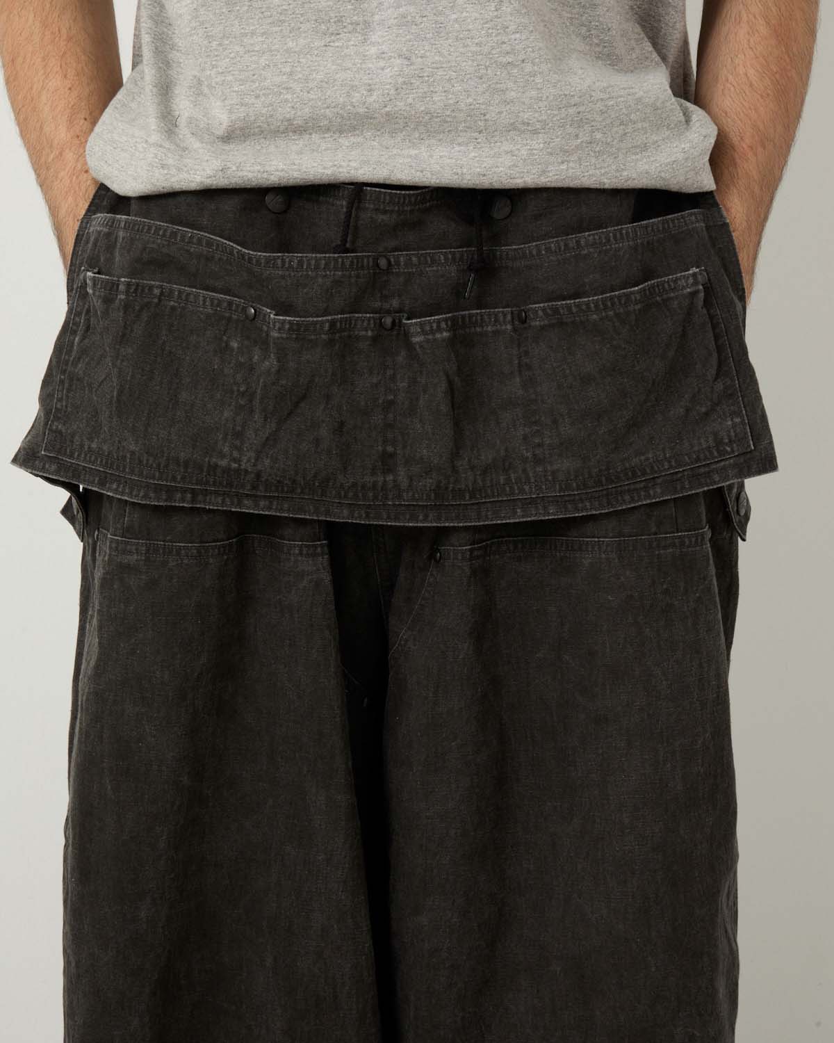 H.D. APRON PAINTER PANT - C/L CANVAS / SUMI DYE