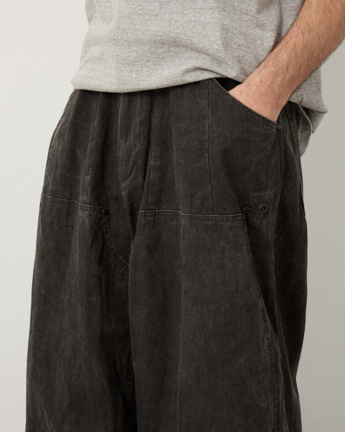 H.D. APRON PAINTER PANT - C/L CANVAS / SUMI DYE