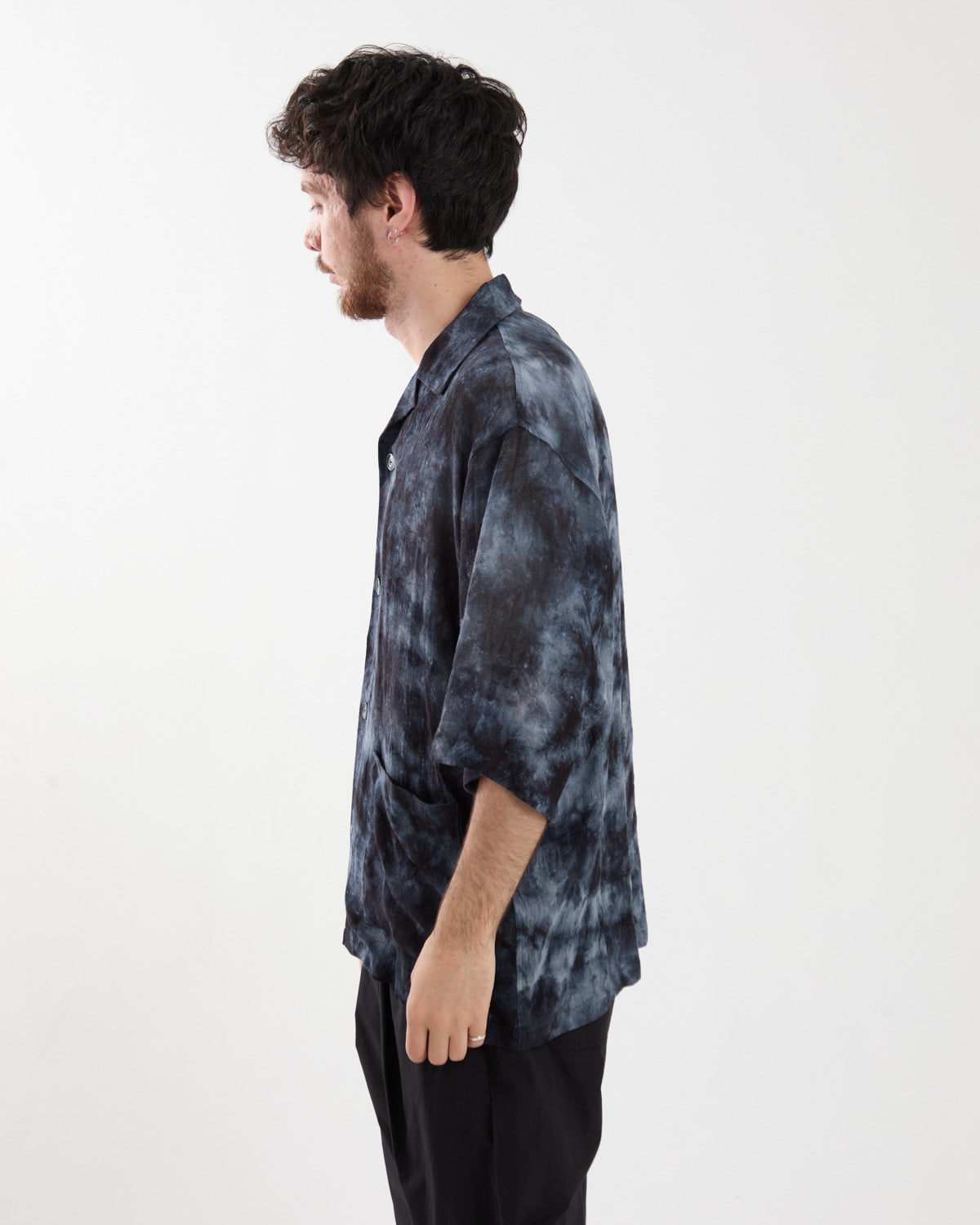 CABANA SHIRT - MESH JACQUARD / UNEVEN DYE
