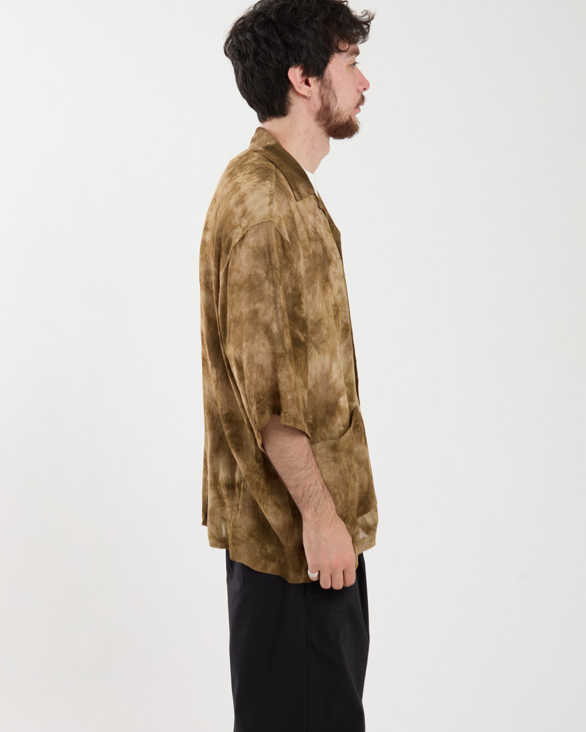 CABANA SHIRT - MESH JACQUARD / UNEVEN DYE