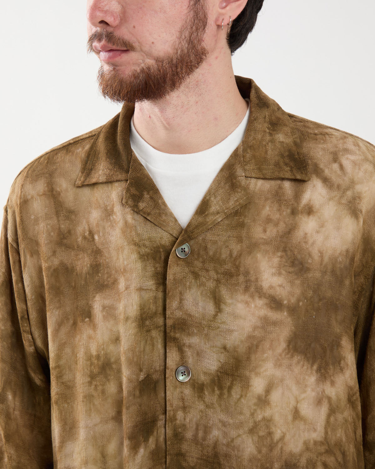 CABANA SHIRT - MESH JACQUARD / UNEVEN DYE