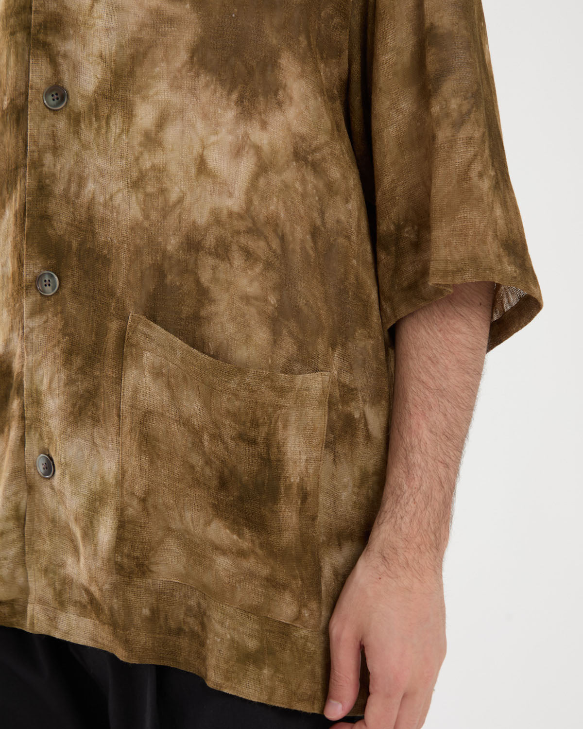CABANA SHIRT - MESH JACQUARD / UNEVEN DYE
