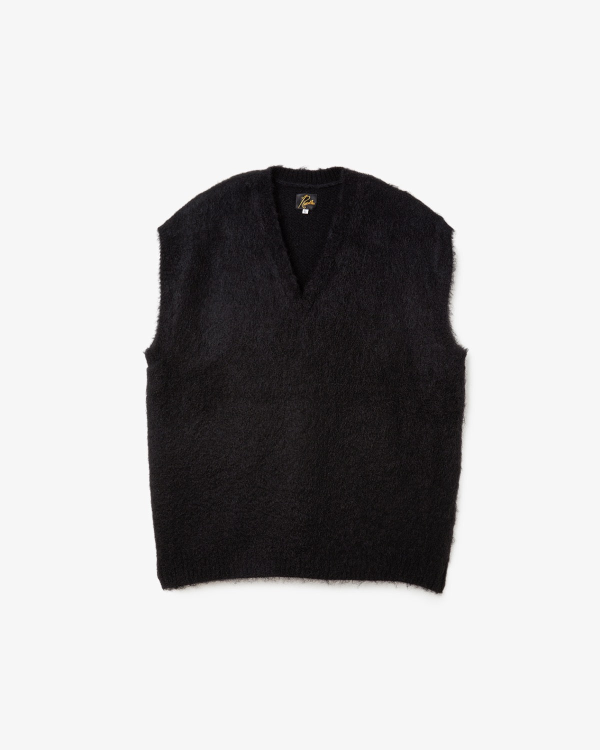 MOHAIR KINIT VEST - SOLID